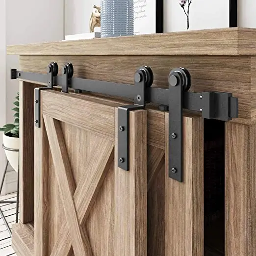 Imagem -03 - Lwzh-hardware de Porta Deslizante Rolos para Bypass Cabides Suavemente Trilha Silenciosa Não Incluída