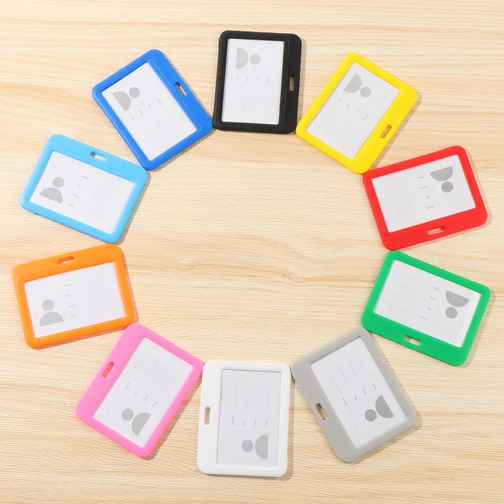 

Two sided Transparent Protective Case Badge Holder Vaccination Record Card ID Card Holder Protective Sleeve Card Protector