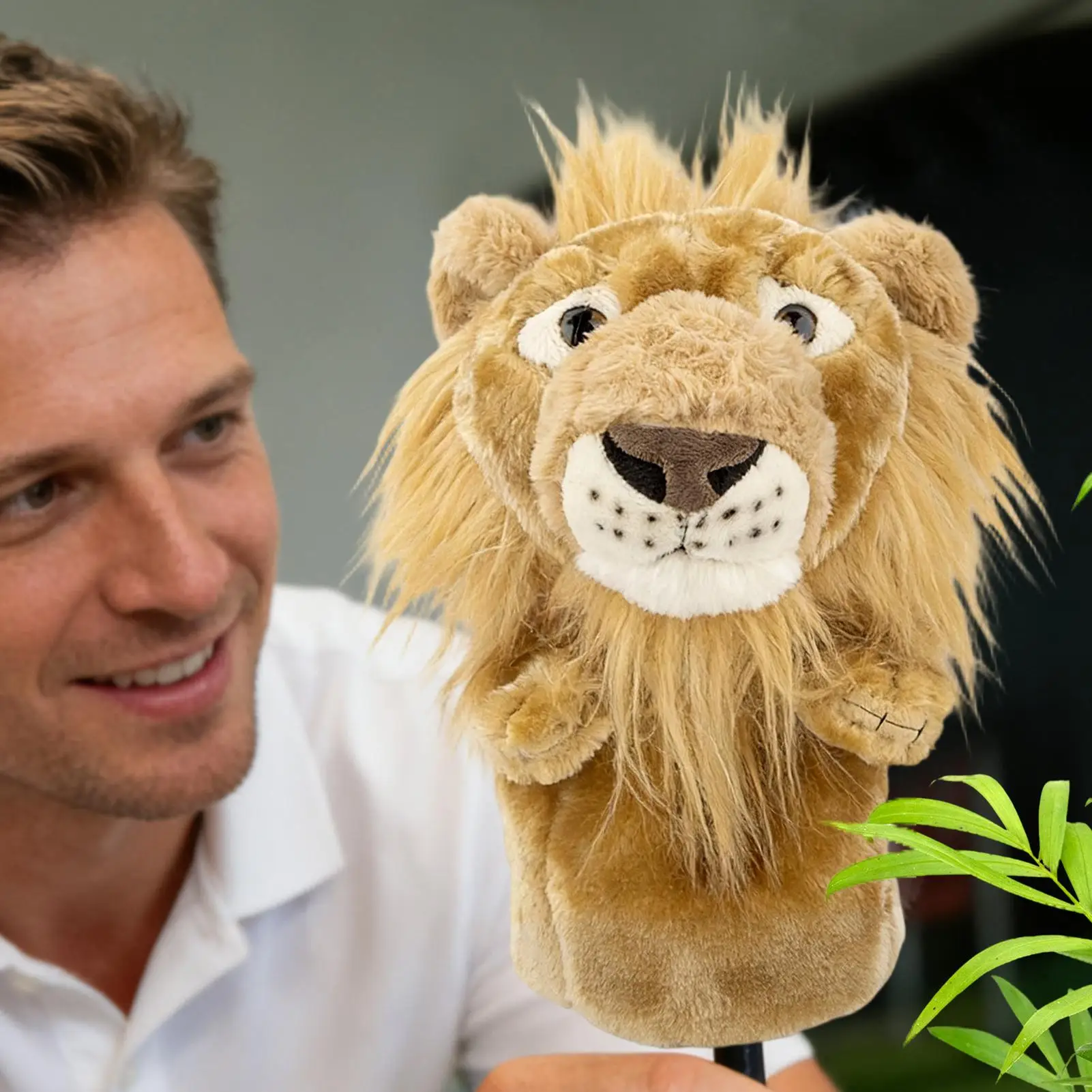 أغطية رأس نادي الجولف إكسسوارات رياضية لطيفة من القطيفة أغطية رأس لسائقي الجولف البقرة للغابات الممر مطرقة القيادة في الهواء الطلق