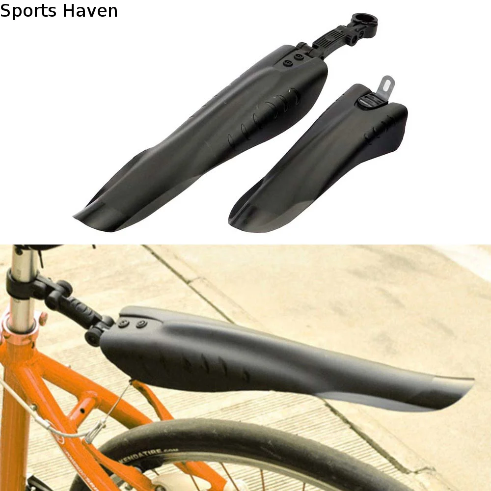 

Black 1 Set Adjustable 20'' 22'' 24'' 26'' Front Rear MTB Fender Quick Release Bike Parts Bike Mudguard