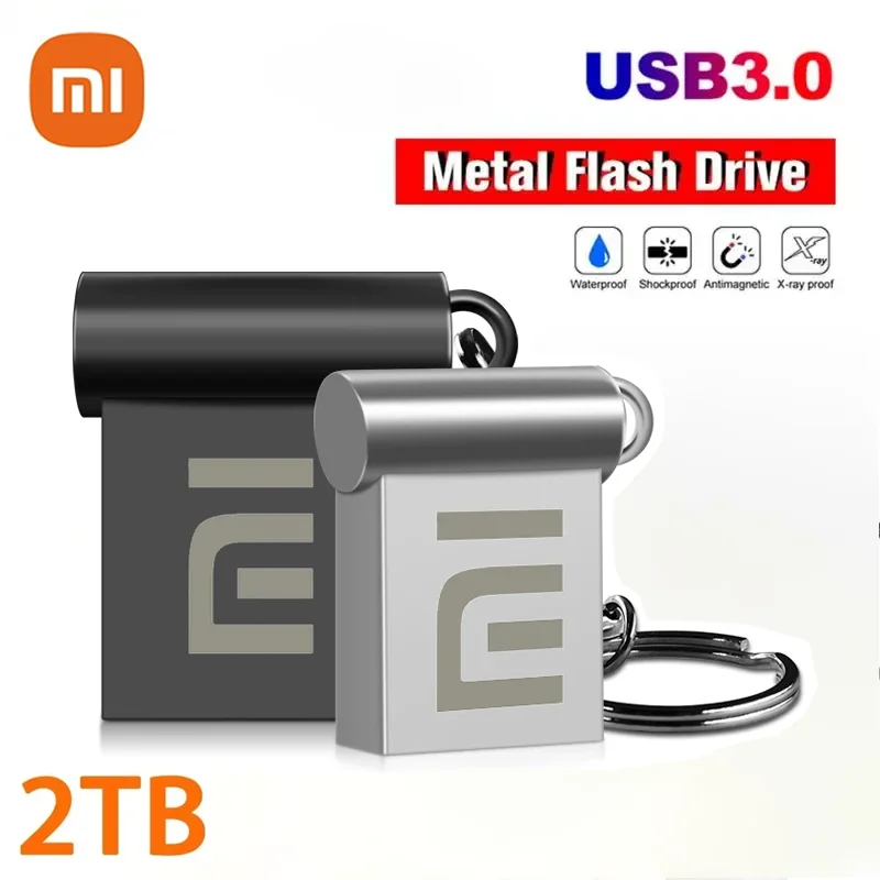 Xiaomi 1TB 3.0 USB Flash Drive Metal High-Speed Pen Drive 2TB 512GB Waterproof Type-C Usb PenDrive For Computer Storage Devices