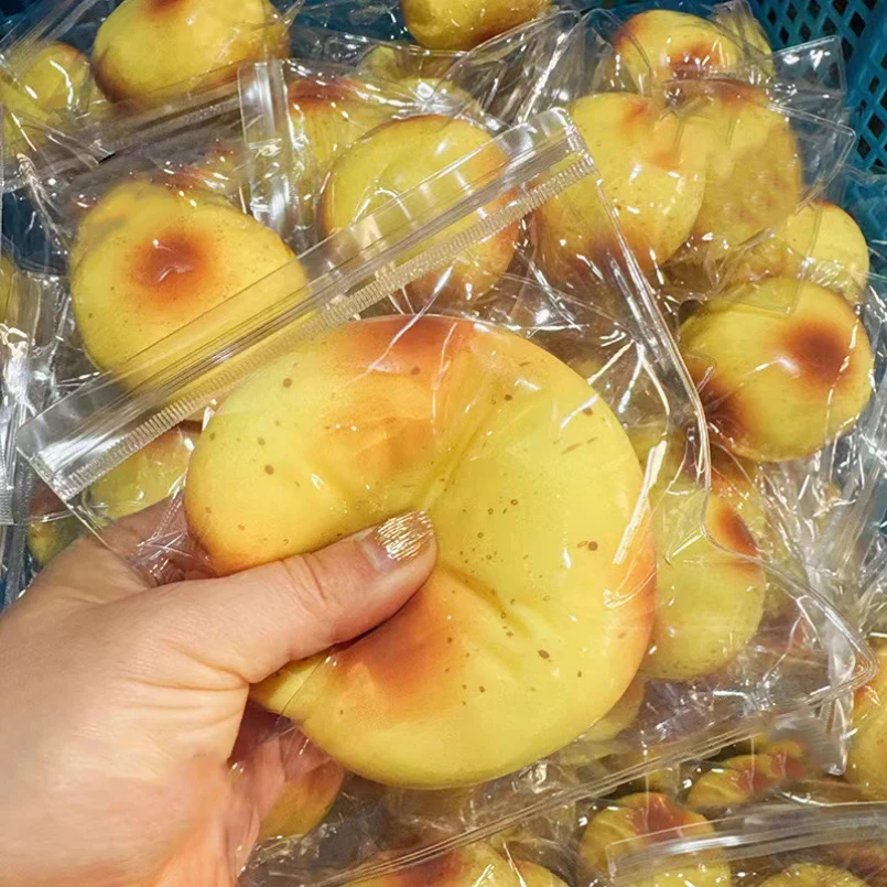 Pizzage de pommes de terre compressibles, rebond lent, soulagement du Stress pour adultes, pain doux fait à la main, ornements de bureau, cadeaux pour enfants