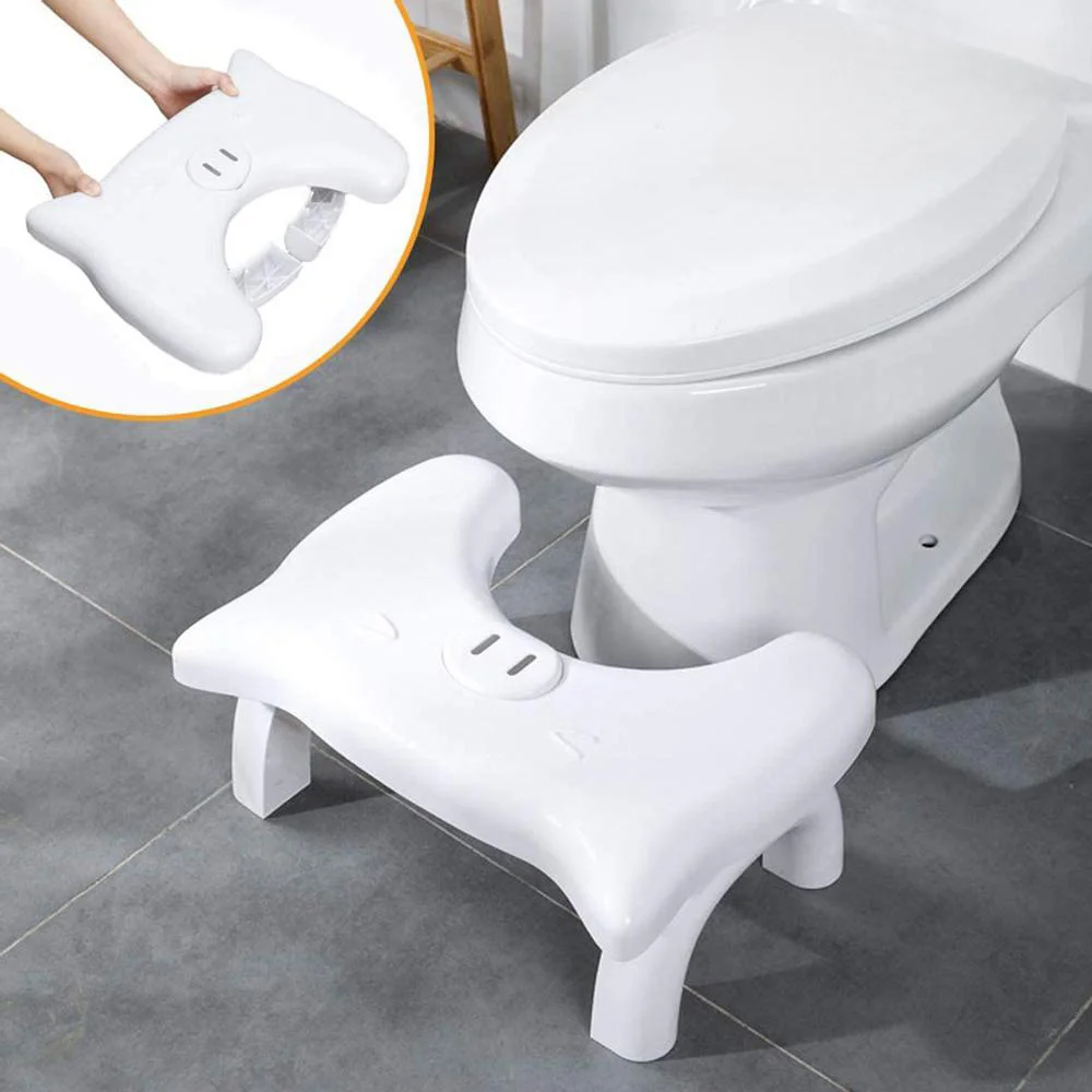 

Home Folding Squatting Stool Bathroom Squat Toilet Stool Compact Squatty-Potty Stool Portable Step Seat For Home Bathroom Toilet