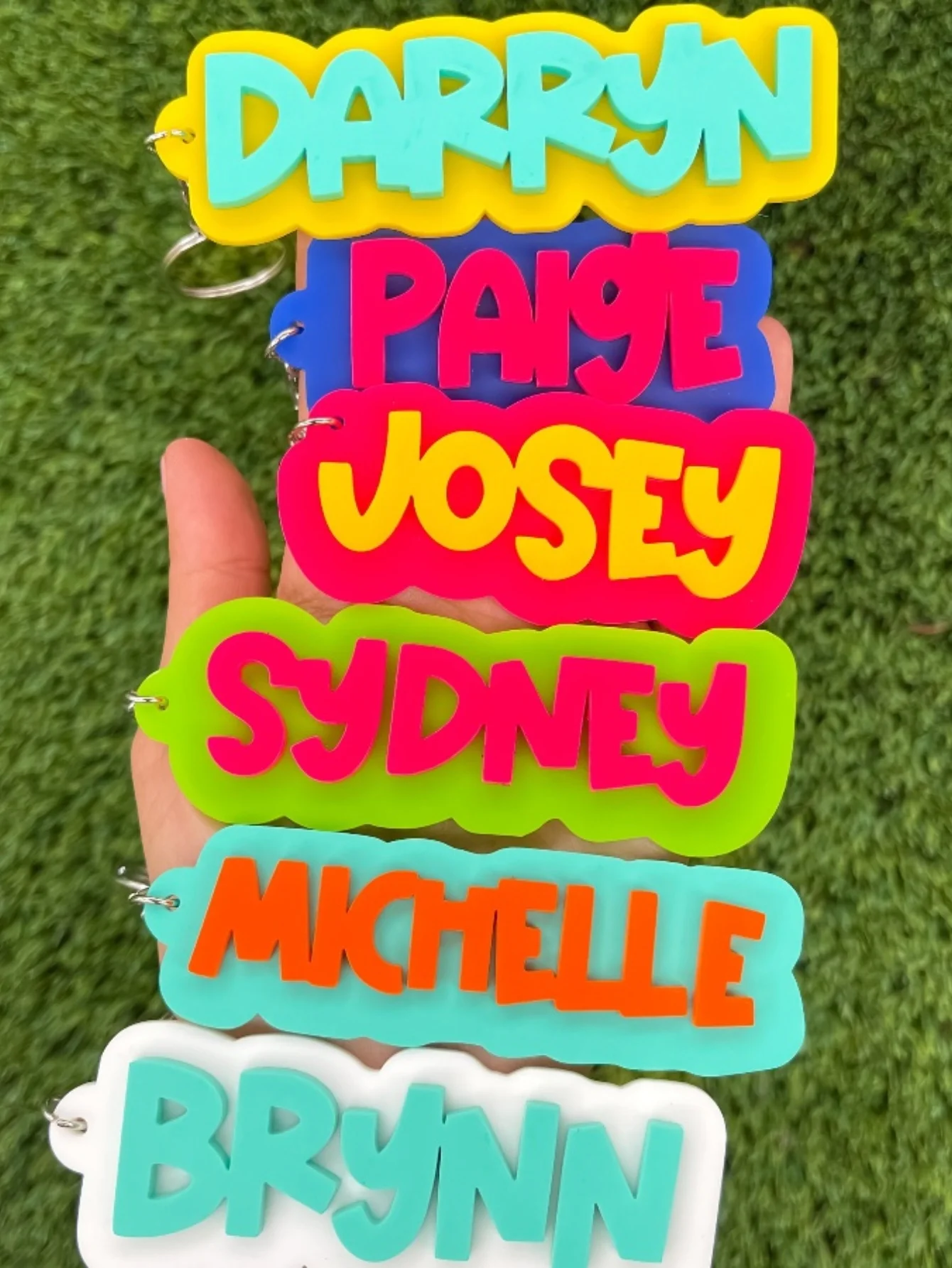 Llavero personalizado con nombre o iniciales, accesorio elegante para uso diario, regalo personalizado