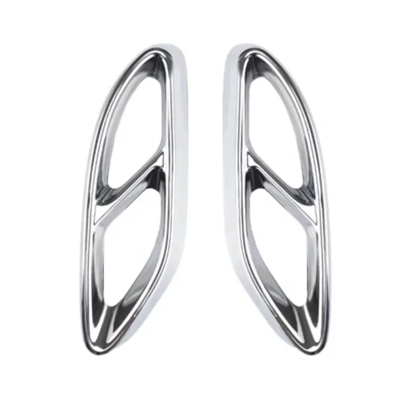 

Car Tail Throat Liner Pipe Exhaust System Cover Metal tailpipe cover For Mercedes Benz C Class 2015-2021 W205 Auto Accessories