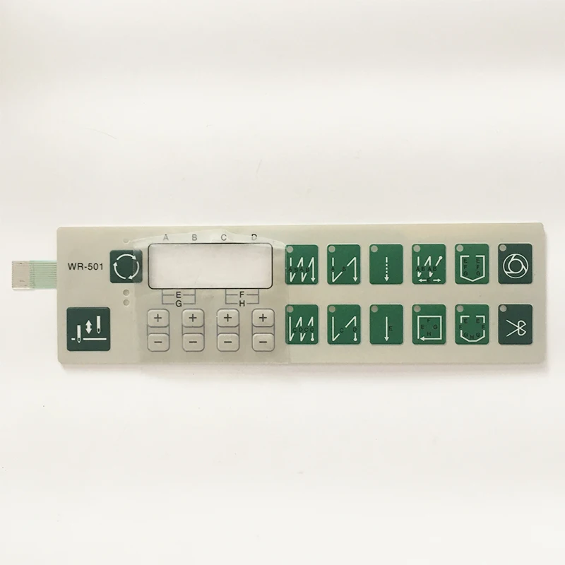 10pcs HULONG HMC WR-501 Operation Panel Sheet Film Board Membrane Keypad Switch Paper Sticker Industrial Sewing Machine Parts