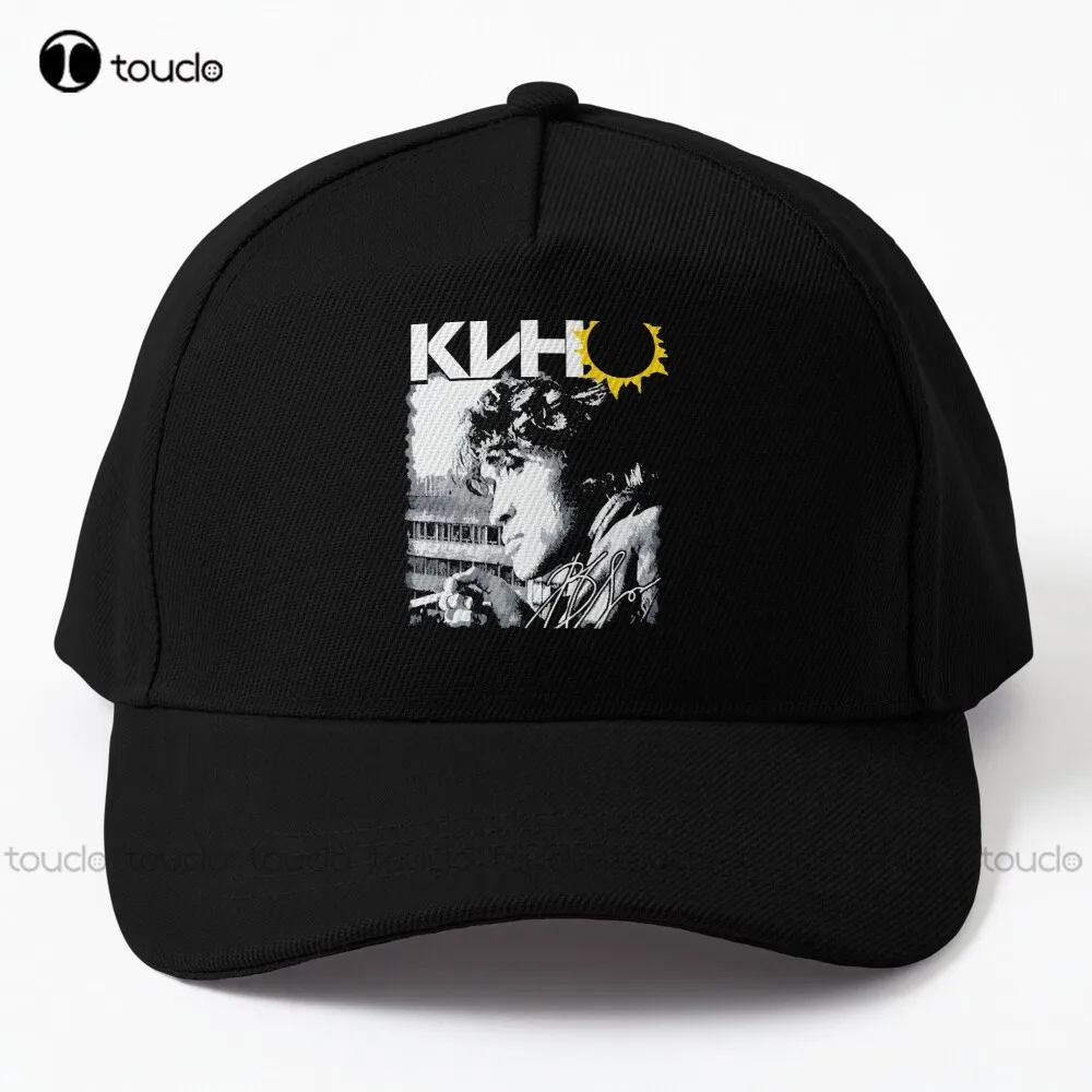 

Viktor Tsoi (Виктор Цой) Kino Rock Band Classic Baseball Cap Fishing Hats For Women Hip Hop Trucker Hats Street Skateboard Funny