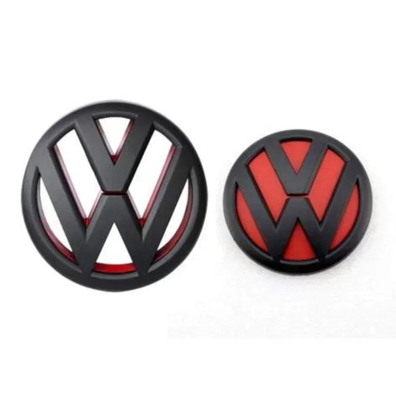 100/130mm OEM 5C6853601/C6853630E for Volkswagen VW Jetta MK6 2011-2014 Car Front Grille Badge Rear Trunk Emblem Accessories