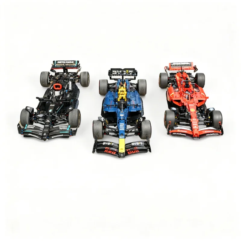 4406pcs MOC Technical Motorized RC Bundle Mercedesesed Red Model Building Blocks Toys Architecture Christmas Gift Idea Brick