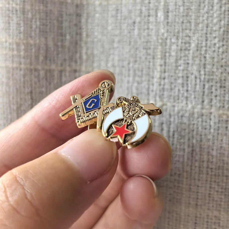 Charity Lapel Pins Masons Scimitar Temple Heraldic Design Badge Speicific