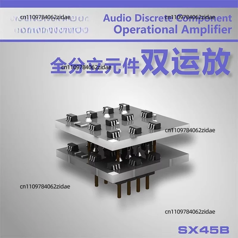 For SX45B Discrete Component Dual-channel Chip Module Class A Flexible Music Preamplifier Effecter Board