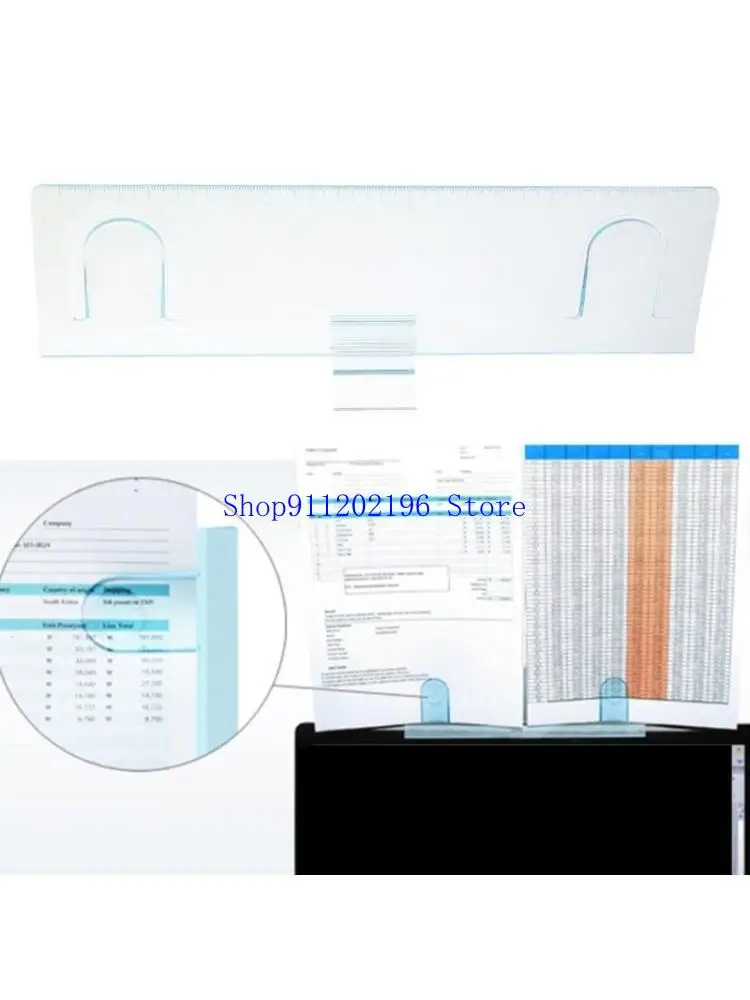 

P82A Monitor Document Holder Clip Monitor Note Organiser for Laptops, Document Paper Holder for Typing Reading Document