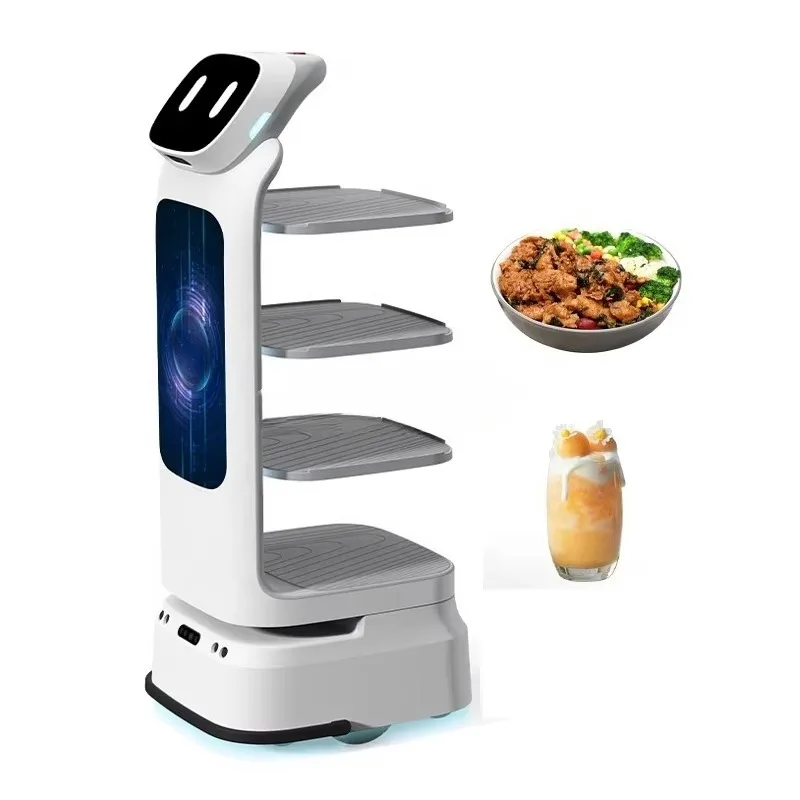 Custom Made Automatic Obstacle Avoidance Food Delivery Robot / Waiter Robot for Restaurants / Robot Dish Delivery