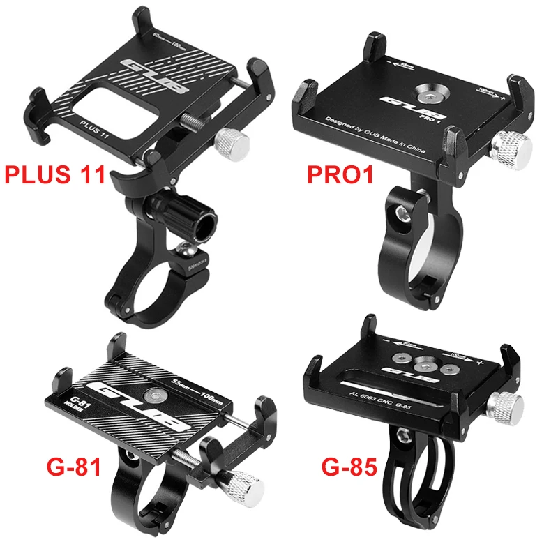 GUB PLUS 11 Bicycle Aluminum Alloy Mobile Phone Holder Mountain MTB Bike Motorcycle Electric Bicycle Bracket Cell Phone Stand