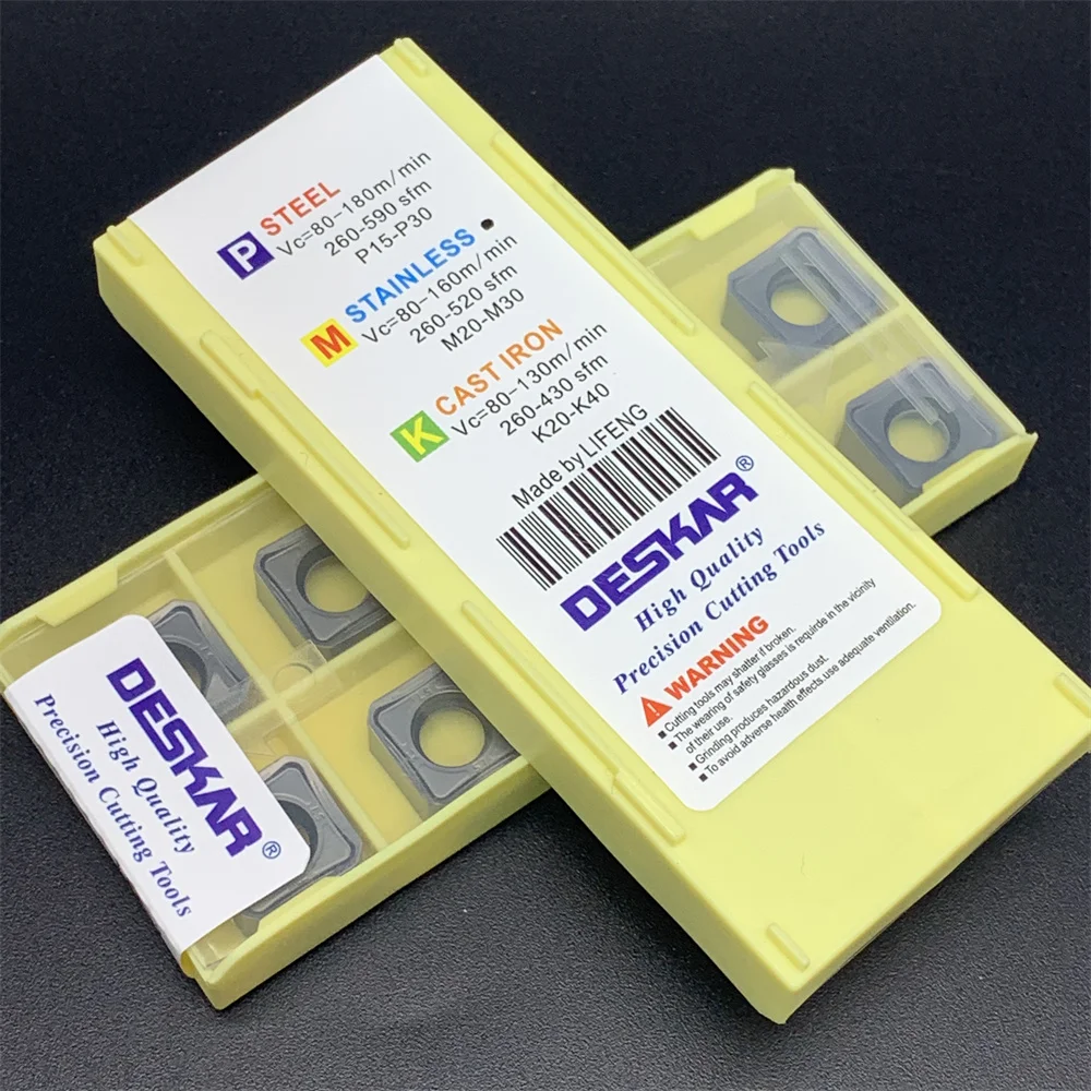10 pz DESKAR 100% originale SNMX1205ANN-F57 LF6018 tornio CNC fresa SNMX1205 lama con inserto in metallo duro in acciaio inossidabile