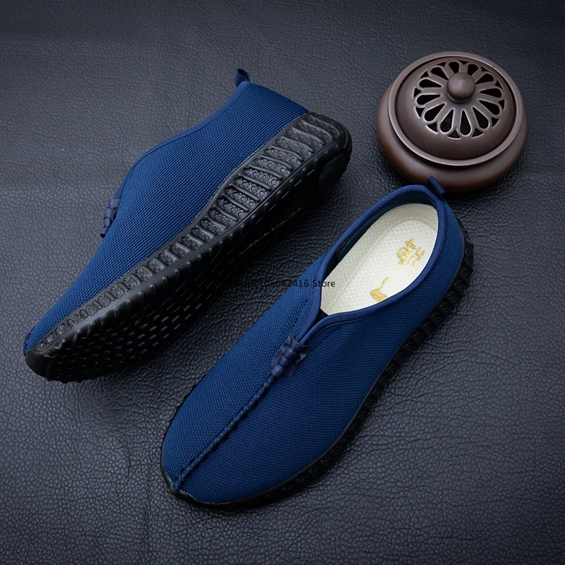 Shaolin Monk Kung Fu Shoes Martial Arts Wushu Taekwondo Buddhist Supplies Man Rohan Shoes Cosplay Shoes