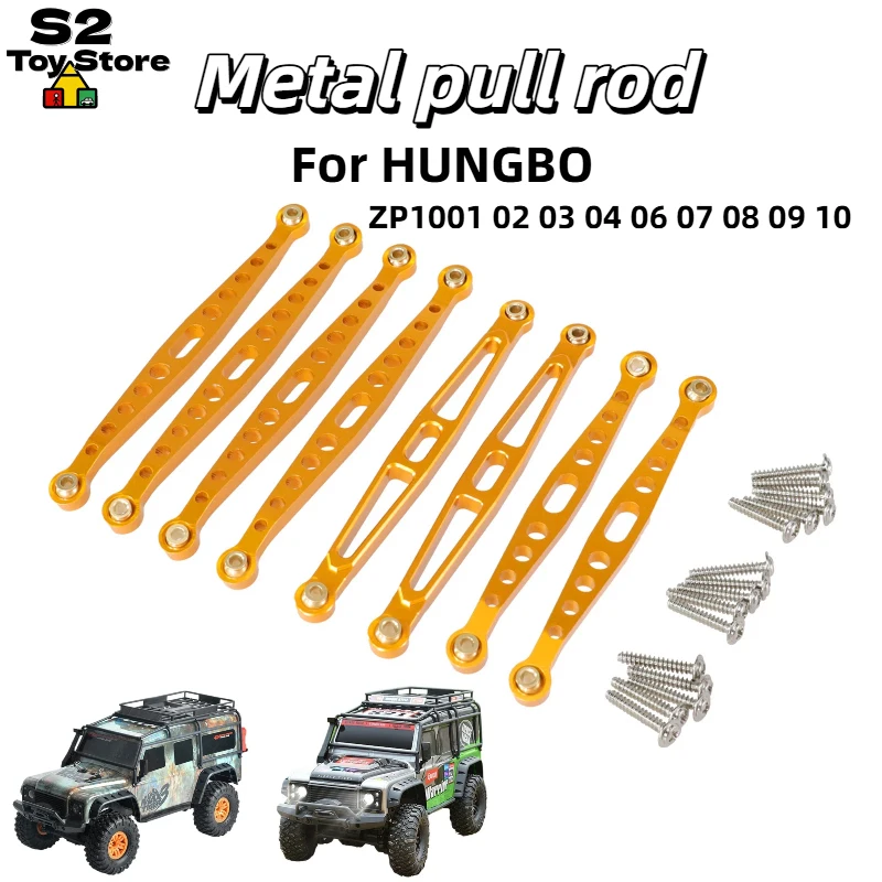 HUNGBO RC Car Metal Upgrade Linkage Rods Spare Parts For ZP1001 ZP1002 ZP1003 ZP1004 ZP1006-ZP1010 With Screws
