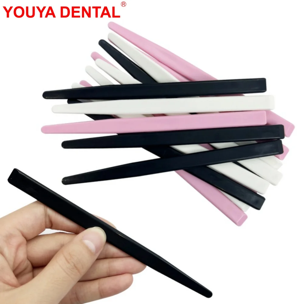 10pcs Dental Mixing Spatula Dentistry Plastic Mixing Knife For Impression Material Alginate Cement Powder Plaster Gypsum Mixer