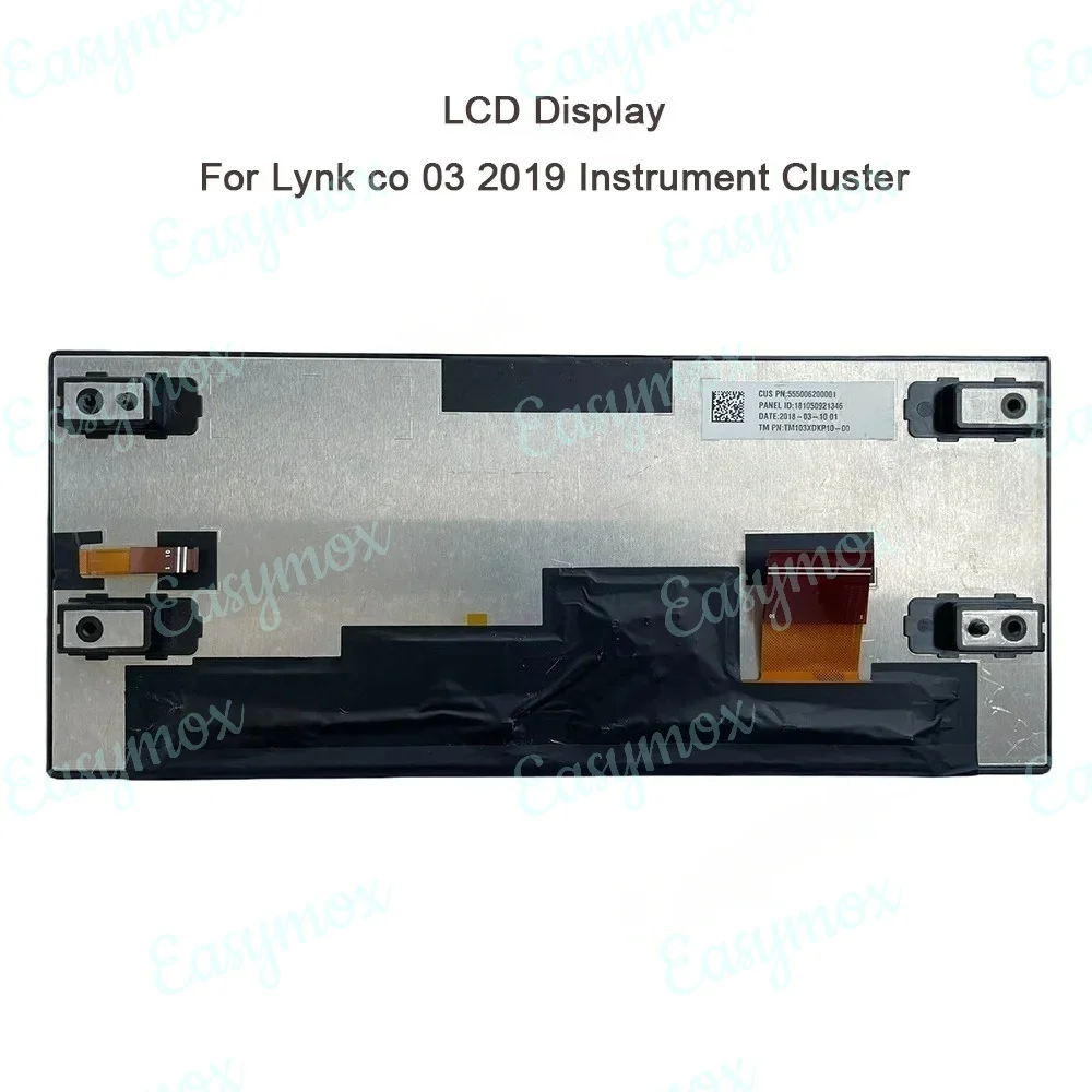 TM103XDKP10-00 10.3 "นิ้วจอแสดงผล LCD Dashboard สําหรับ Lynk co 03 2019 Speedo Cluster ซ่อมหน้าจอ