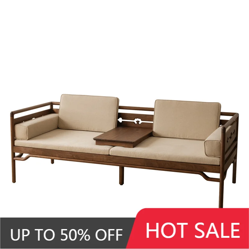 LH Luohan Bed New Chinese Solid Wood Sofa Bed Zen Ruyi Couch Song Style Aesthetics