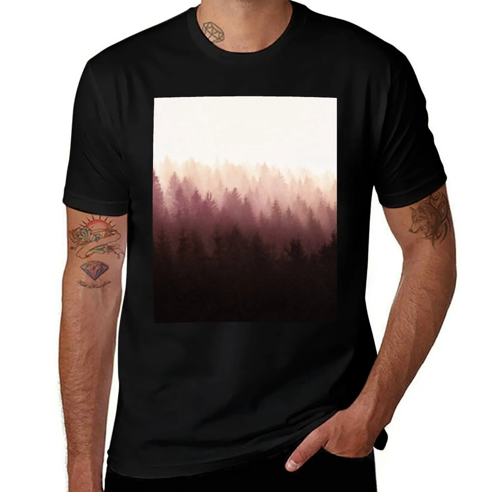 Chasing Light // Exploring A Vintage Mountain Fairytale Wilderness Forest With Cascadia Trees Covered In Magic Warm Fog  T-Shirt
