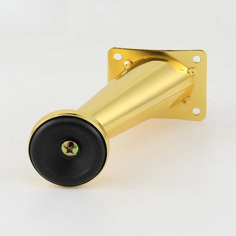 4pcs 12cm Golden Slanted Cone Tube Furniture Legs Hardware Sofa Legs Furniture Base Tilted Coffee Table Legs Table Feet