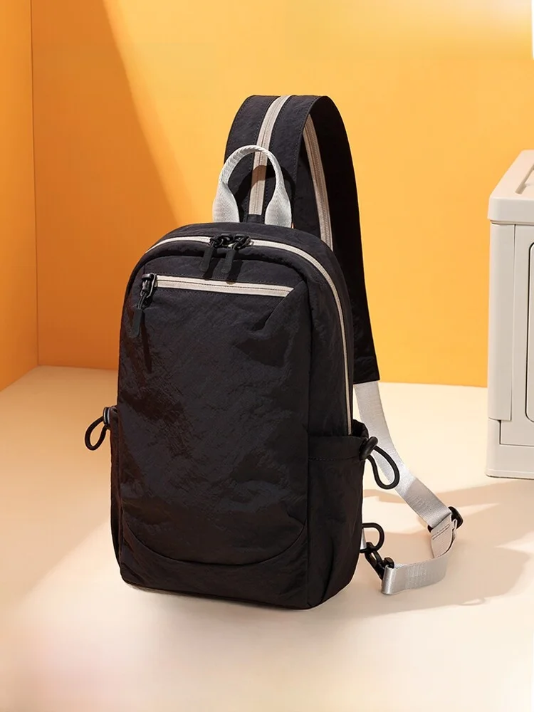 casual-unisex-chest-bag-lightweight-outdoor-sports-crossbody-bag-street-style-zipper-closure-small-shoulder-bag