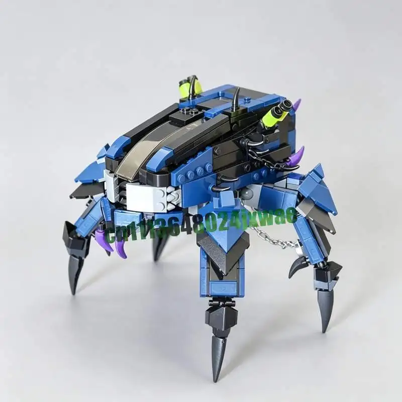 473PCS Hollow Walker Robot MOC Sci Fi Model Custom Puzzle DIY Assembly Building Blocks Toy Gift Educational Creative Collection