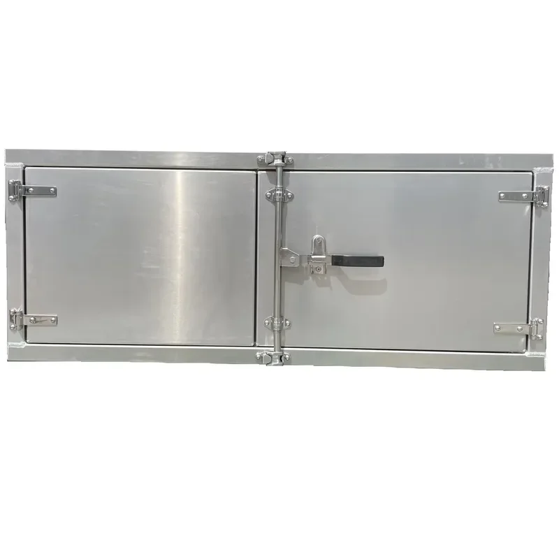 60x24x24 Inch Heavy Duty Stainless Steel Underbody Truck Toolbox Waterproof Storage Tray for Pickup Bed Rail Mount Tool Chest
