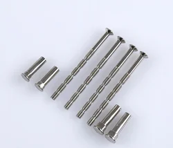 10Pcs Snap-Off Anti-Theft Cuttable Screws With Hexagonal Sleeve Fixings M4 X 60/70/80/90/100/110/120mm Door Handle Spare Parts