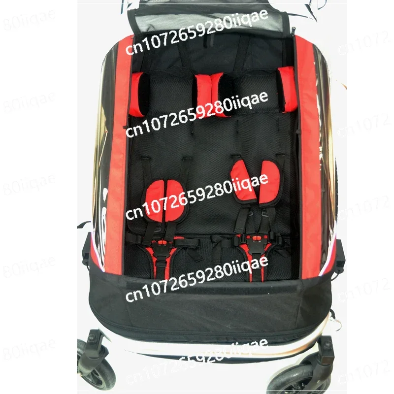 

Alloy Double Seat Child Push Trailer Bicycle Trailer Aluminum