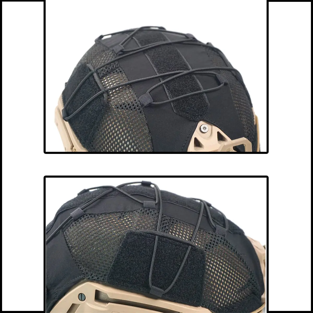 Tactical Mesh Helmet Protective Cover for Wendy Helmet, Paintball Airsoft Camouflage Gear Accessories