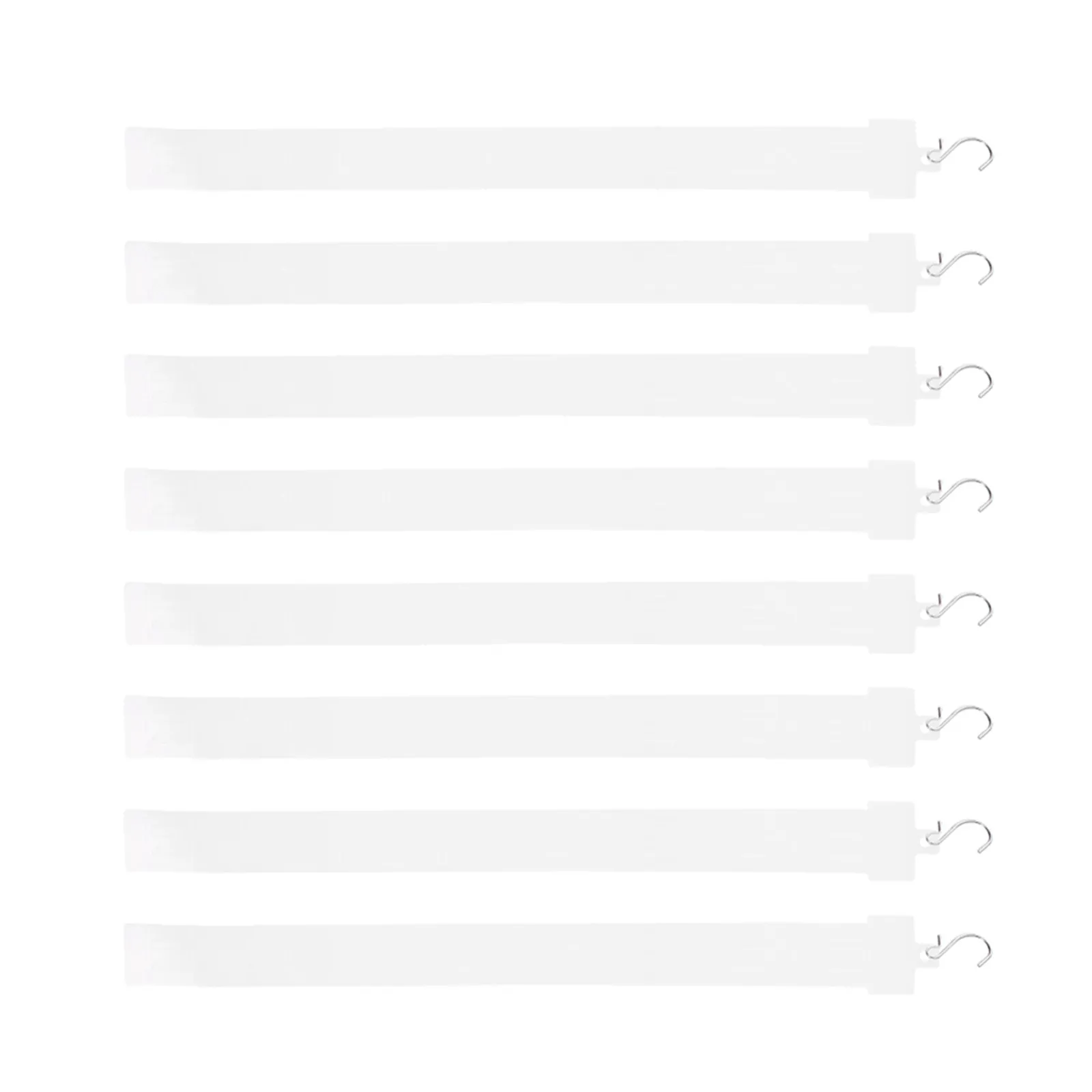 8Pcs Plastic Merchandising Hanging Strips Display Strips for Supermarket Retail Store Hanging Display Goods Organizer