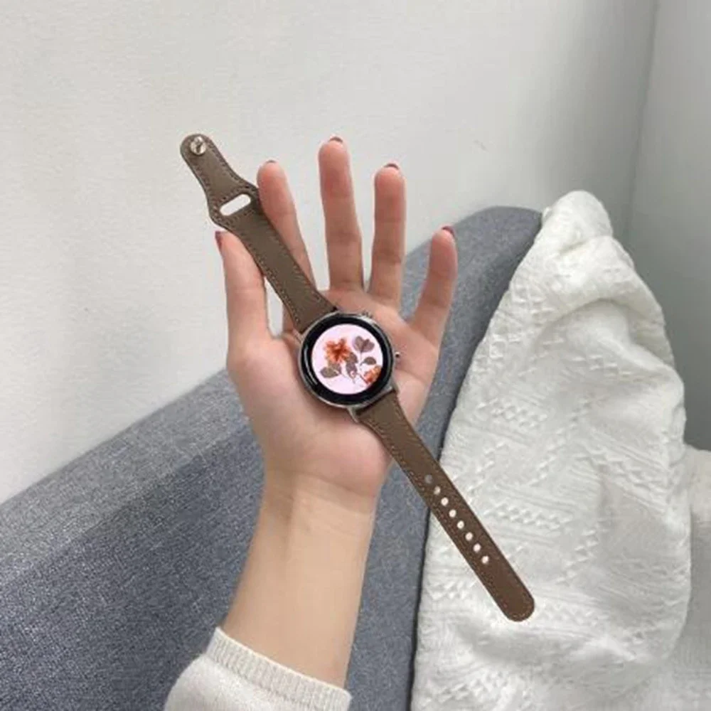 

New Strap band For Samsung Galaxy Watch 7 FE 5 Pro 4 6 classic 44mm 40mm sport bracelet correa leather loop