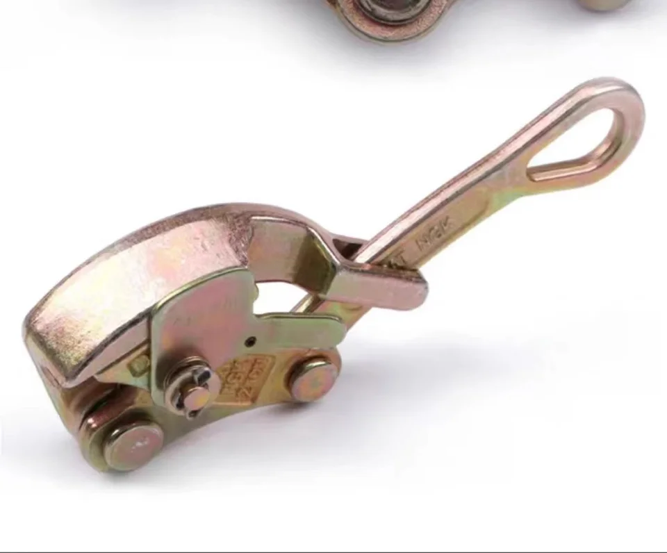 Electrician Wire Puller Tensioner Wire Rope Jammer Tool 0.5T 1T 2T 3T Metal Wire Rope Clip Double Hook Wire Tightener Power