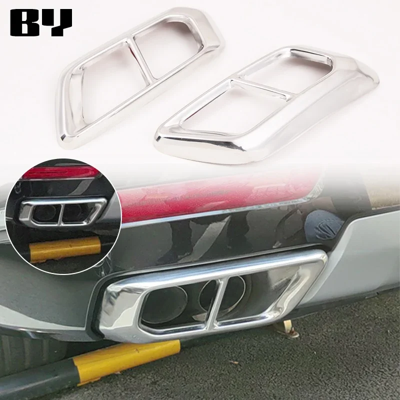 for BMW X7 G07 2023+ Car Tail Throat Decorative Frame Tail Muffler Exhaust Pipe Output Cover Accessories