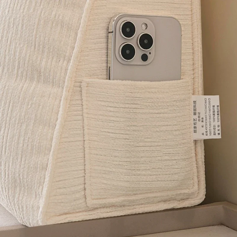 Cream Wind Fluffy and Breathable Snowball Bedhead Bedroom Backrest Soft Pack Cloud Tatami Cushion New Minimalist Modern Pillow