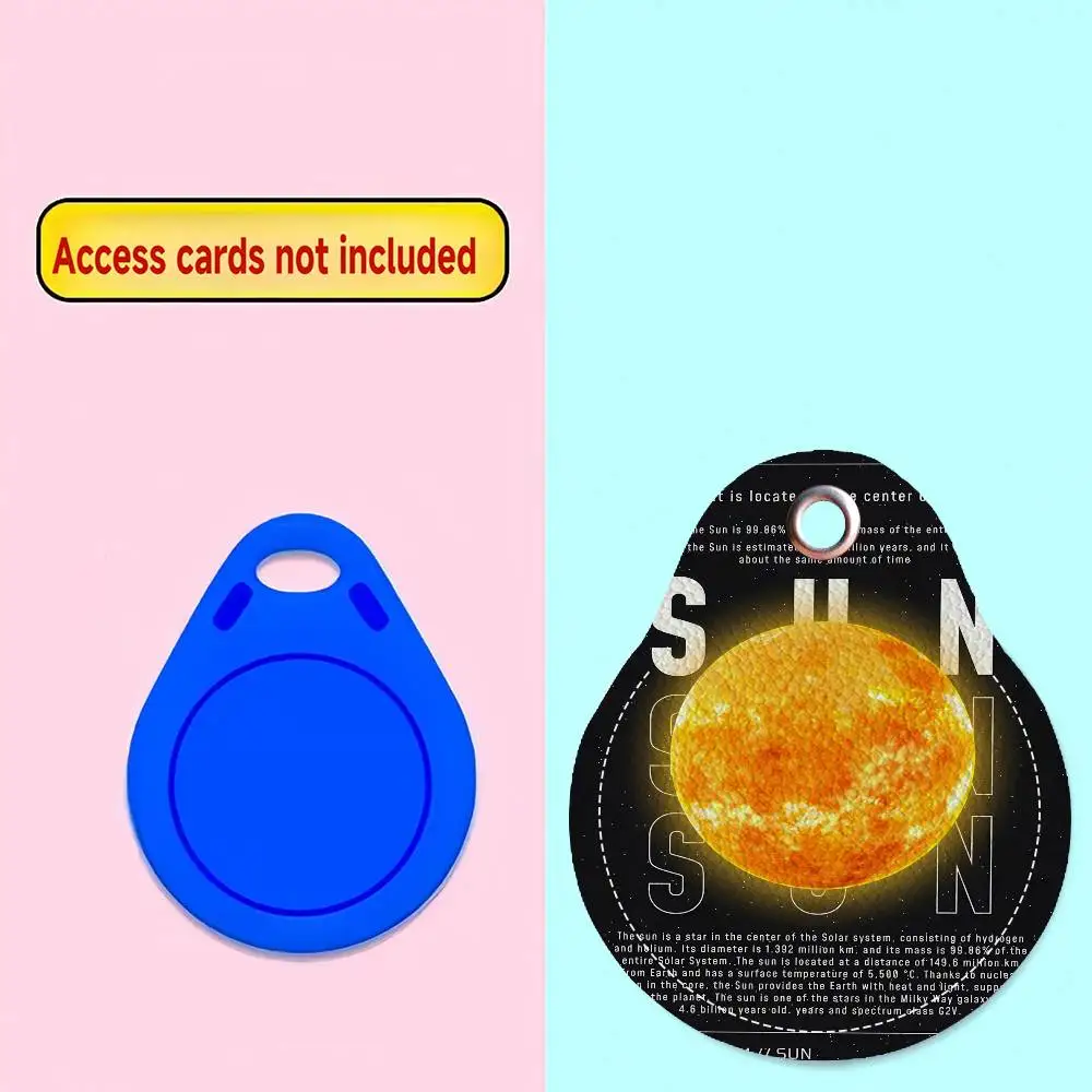 خمر الفضاء علم الفلك الرسم البياني القمري بو الجلود المفاتيح واقية قفل الباب التحكم في الوصول العلامات حافظة للبطاقات مفتاح العلامة الدائري #6