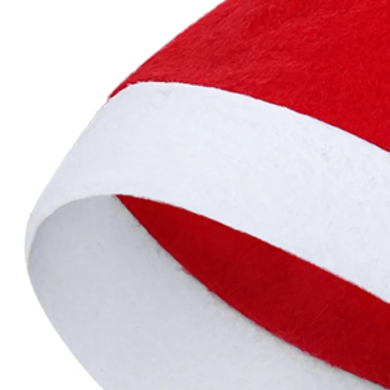 Santa Claus Christmas Hat Children Adult Comfortable Plush Cap Big Triangle Velvet Father Christmas Hats Festival Carnival Caps