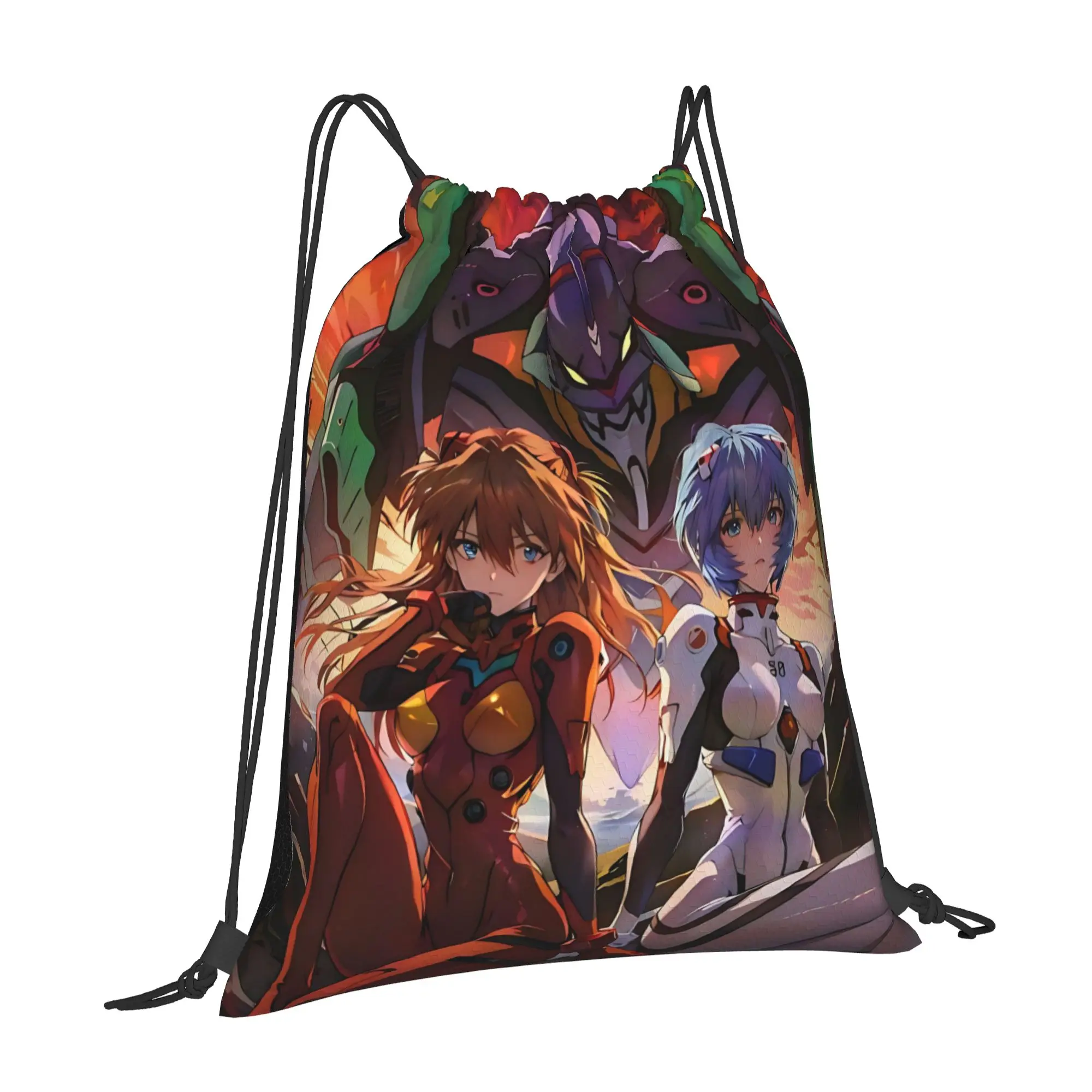 gym Pouch Neon Genesis Evangelion EVA  Drawstring Bags Men Women Storage Backpack Teenager Travel Bag Multi-function Pocket