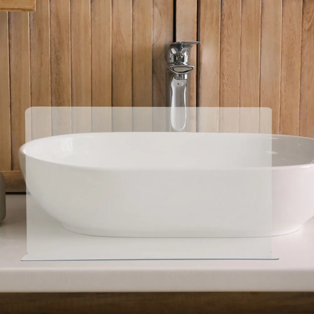 

2 шт. Защитный экран от брызг для ванны, прозрачный ПВХ, барьер от брызг для душа и ванны, угловой, легко чистится, устойчивое крепление, для раковины