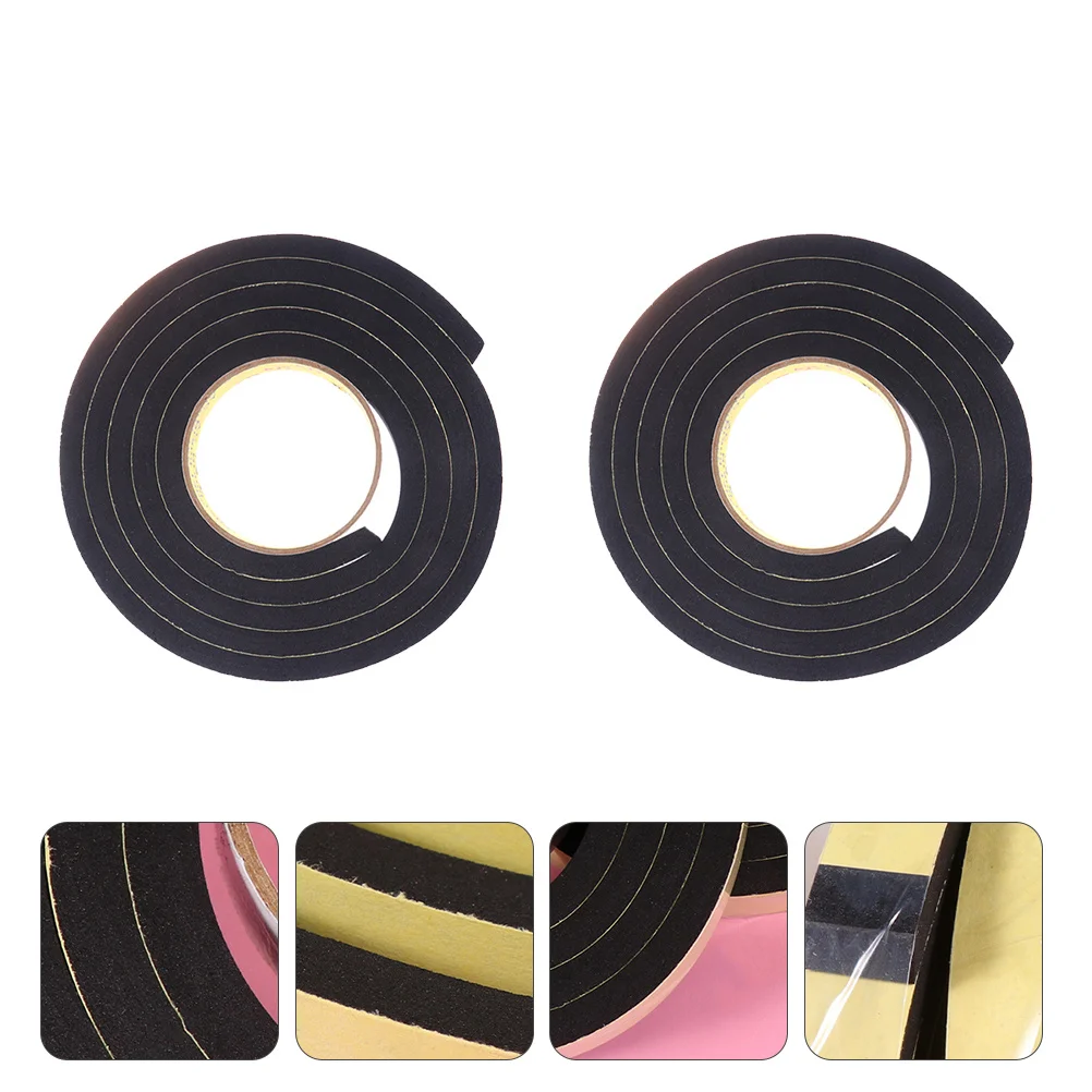

1 Roll Sponge Tape Auto Anti-Collision Bar Car Door Seal Strip Self-Adhesive Weatherstrip Sound Insulation Rubber Seal