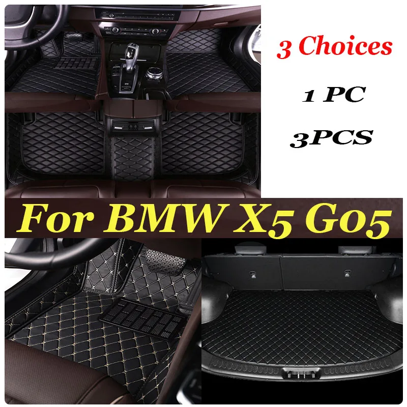 

Car Floor Mats For BMW X5 G05 2019~2022 Carpet Leather Mat Floor Luxury Durable Rug Auto Interior Parts Car Accessires