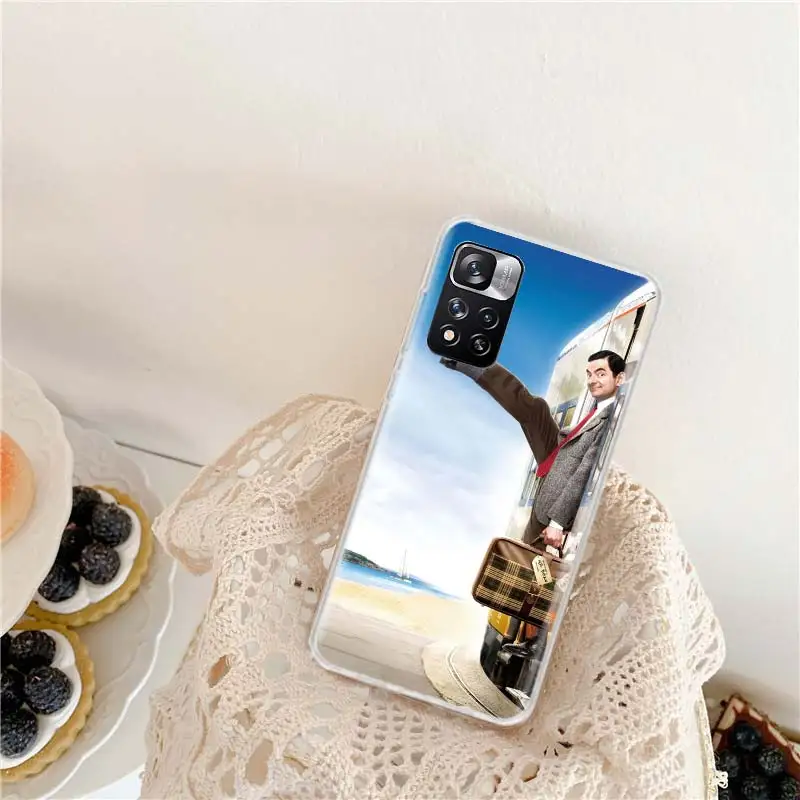 Funny Mr B-BeanS Phone Case For Xiaomi Mi 14 12 10 Lite 12X 12T 13 5G 11T 10T Pro 11i 9 8 A3 CC9 6X 5X Capa Coque Fundas TPU Cap