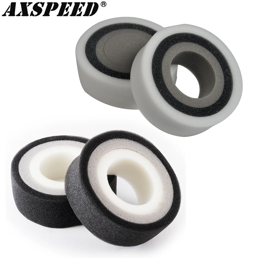 AXSPEED 1Pair 1.9/2.2inch Tires Soft Silicone Foams Insert Sponge for 1/10 RC Crawler Car Axial SCX10 Wraith TRX4 TRX6 D90 Parts
