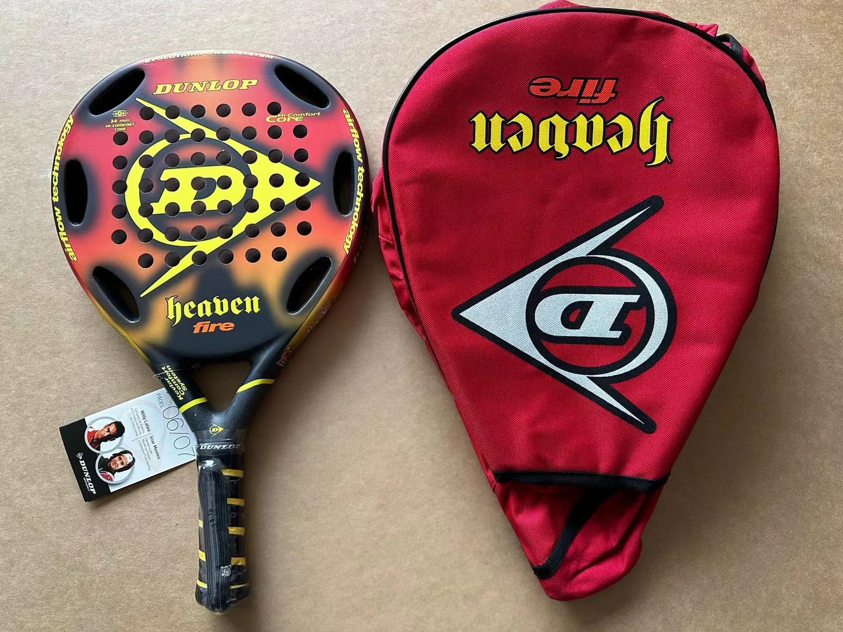Padel Racket Carbon Fiber Surface with EVA Memory Flex Foam Core Padel Tennis Racquets Lightweight