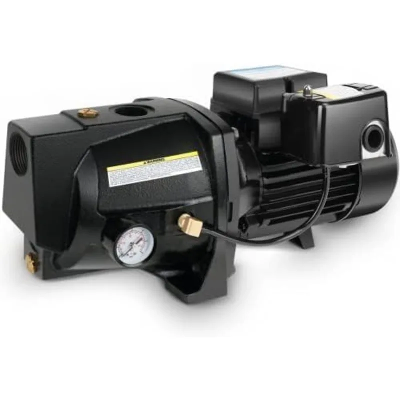 

1HP Shallow Well Jet Pump,Cast Iron, Well Depth Up to 25ft, 115V/230V Dual Voltage, Automatic Pressure Switch