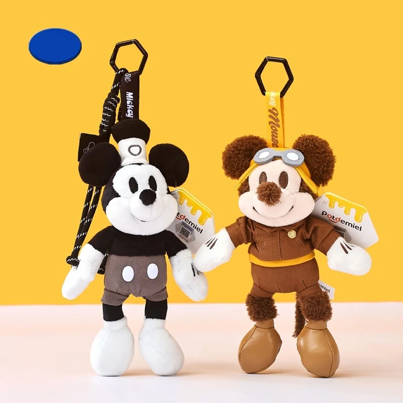 

Classic Hot Anime Genuine Micky Mouse Plush Dolls Keychains Small Pendant Bag Hangings Christmas Birthday Gifts