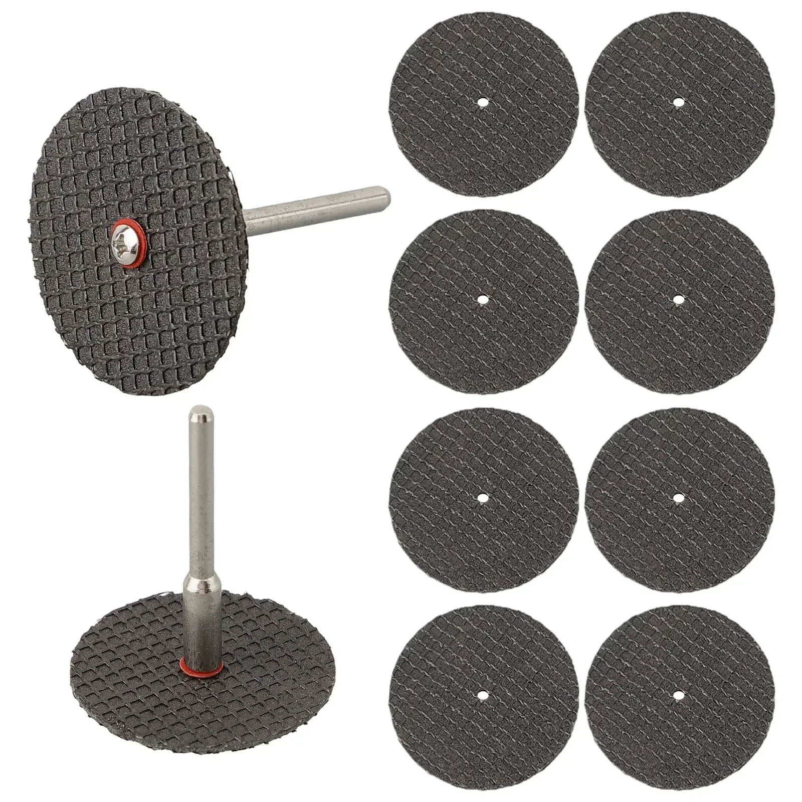 12pcs 32mm Grinding Wheel Cutting Disc Circular Resin With Shaft Angle Grinder Saw Blade Woodworking Metal Polishing Hardware