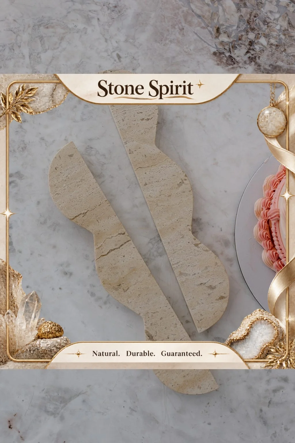 1 Set of 2pcs 30x5x2cm Wave Door Handle Travertine Luxury Calacatta Viola Marble Stone Handle Vintage Door Knob Store Home Decor
